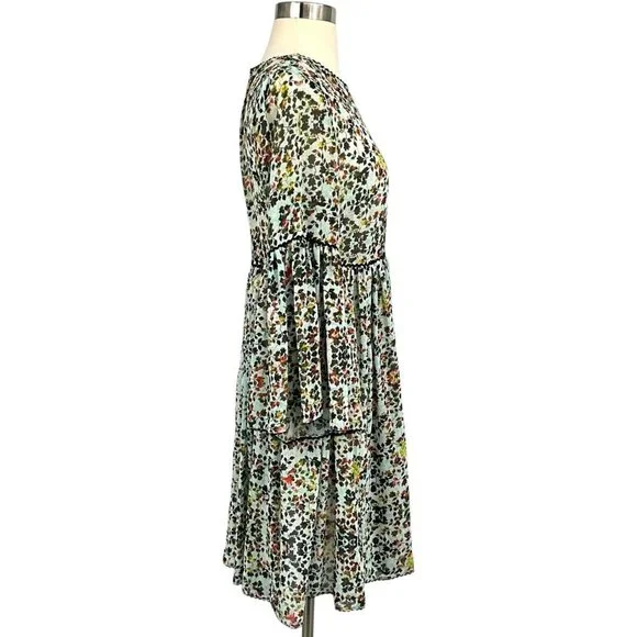 Anthropologie x Bhanuni by Jyoti Libra Embroidered Dress Size XS / S Floral - Picture 7 of 11